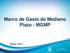 Marco de Gasto de Mediano Plazo - MGMP. Mayo 2017