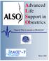 Advanced Life Support in Obstetrics. Soporte Vital Avanzado en Obstetricia