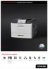 Rendimiento superior. Serie Lexmark M5100 Impresora láser monocromo. Soluciones Seguridad Red Impresión a doble cara. Hasta 66 ppm.