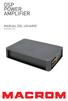 DSP POWER AMPLIFIER MANUAL DEL USUARIO M-DSPA.401