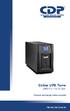 Online UPS Torre UPO11-1/1.5/2/3AX. Manual de Usuario. Sistema de Energía Ininterrumpible