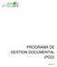 PROGRAMA DE GESTION DOCUMENTAL (PGD)