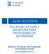Máster en Formación del Profesorado Universidad de Alcalá Curso Académico 2012/13