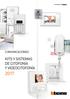 COMUNICACIONES KITS Y SISTEMAS de CITOfONíA Y videocitofonía 2017