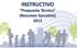 INSTRUCTIVO Propuesta Técnica (Resumen Ejecutivo) 2013
