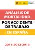 ANÁLISIS DE MORTALIDAD EN ESPAÑA