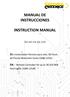 MANUAL DE INSTRUCCIONES INSTRUCTION MANUAL