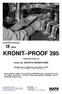 KRONIT PROOF 395. Certificado de tipo CE. Otorgado por el organismo autorizado nr C.T.C. Rue H FRENKEL - F LYON CEDEX 07