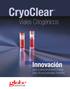 CryoClear. Viales Criogénicos. Innovación. para el almacenamiento a largo plazo de sus preciadas muestras.