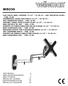 FLAT PANEL WALL SUPPORT 13-23 / CM 360 ROTATING PLATE MAX. 15 KG MUURBEUGEL VOOR FLATSCREEN 13-23 / CM 360 DRAAIENDE BASIS MAX.
