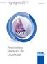 Highlights Edición 2017/2. Anestesia y Medicina de Urgencias