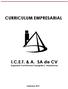 CURRICULUM EMPRESARIAL. I.C.E.T. & A. SA de CV (Ingeniería Civil Estructura Topografía y Arquitectura)