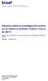 Informe sobre la investigación activa en el Sistema Sanitario Público Vasco en 2015