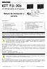 KIT FS-30s. Manual de instalación y servicio. Art.259 Marcadores de 30 segundos 1. INTRODUCCIÓN 2. INSTALACIÓN ELÉCTRICA DE ALIMENTACIÓN