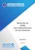 Manual de uso ZOOM para videoconferencia con las Comisiones