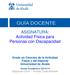 Grado en Ciencias de la Actividad Física y del Deporte Universidad de Alcalá Curso Académico 2013/14 Segundo Ciclo Primer Cuatrimestre