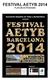 FESTIVAL AETYB 2014 PLAN DE ACTIVIDADES
