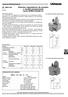 Válvulas reguladoras de presión y caudal proporcional serie EFBG-03/06/10 DISEÑO Nº VÁLVULA PILOTO PROPORCIONAL RANGO DE PRESIÓN