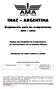 IMAC ARGENTINA. Reglamento para las competencias Reglas que Regulan la Competencia de Aeromodelos en los Estados Unidos