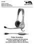 Introduction for Cyber Acoustics AC-850 USB Headset Présentation du casque USB Cyber Acoustics AC-850 Introducción a los Auriculares USB Cyber Acousti