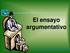 El ensayo argumentativo