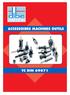 ACCESSOIRES MACHINES OUTILS
