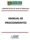 COMISIÓN ESTATAL DEL AGUA DE TAMAULIPAS MANUAL DE PROCEDIMIENTOS