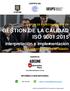 GESTION DE LA CALIDAD ISO 9001:2015