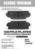 WAFFLE PLATES. Model Modelo GFP84WP PLACAS PARA WAFLES