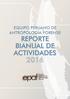 REPORTE BIANUAL DE ACTIVIDADES