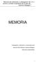 MEMORIA. Memoria de ordenación y catalogación de archivo y fondos museísticos de la obra de Guerrero Malagón