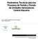 Parámetros Técnicos para los Procesos de Partida y Parada de Unidades Generadoras Central Atacama