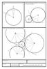Tangencias de APOLONIO: RRR, PPP y PPR. Trazar las circunferencias tangentes a la recta que pasan por los dos puntos dados.