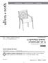 CUSHIONED DINING CHAIRS (SET OF 2) ITEM # MODEL #L-DN1779SAL-A-C. allen + roth is a registered trademark of LF, LLC. All Rights Reserved.