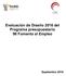 Evaluación de Diseño 2016 del Programa presupuestario 98 Fomento al Empleo