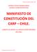 MANIFIESTO DE CONSTITUCIÓN DEL CARP CHILE(1)