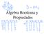 Álgebra Booleana y Propiedades