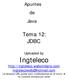 Apuntes de Java. Tema 12: JDBC. Uploaded by Ingteleco