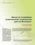 Manual de Contabilidad Gubernamental: Implicaciones para los Municipios*