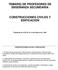 TEMARIO DE PROFESORES DE ENSEÑANZA SECUNDARIA CONSTRUCCIONES CIVILES Y EDIFICACIÓN