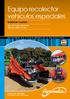 Equipo recolector vehículos especiales