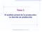 Tema 5. El análisis primal de la producción: La función de producción. Microeconomía Intermedia 2011/12. Tema 5 1