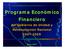Programa Económico Financiero. del Gobierno de Unidad y Reconciliación Nacional