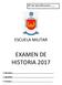 EXAMEN DE HISTORIA 2017
