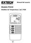 Manual del usuario. Modelo PH210. Medidor de Temperatura / ph / POR
