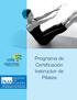 Programa de Certificación Instructor de Pilates