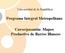 Programa Integral Metropolitano Curso/pasantía: Mapeo Productivo de Barros Blancos
