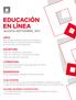 EDUCACIÓN EN LÍNEA AGOSTO-SEPTIEMBRE, 2017
