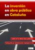 La inversión en obra pública en Cataluña
