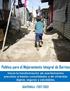 Política para el Mejoramiento Integral de Barrios: Hacia la transformación de asentamientos precarios a barrios y